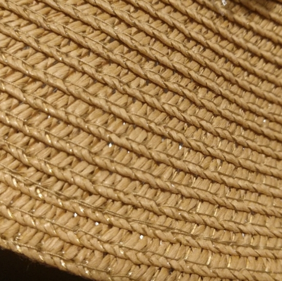 Unisex Western Straw Sun Hat Cowrie Cowry Shells 3.5" Wide Brim Khaki Tan Boho - Picture 11 of 14